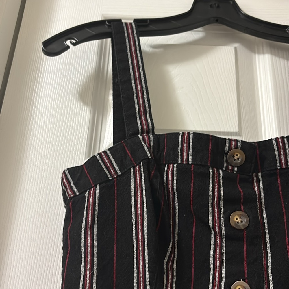 Hollister Black and White and Red Striped Mini Dress - Picture 3 of 6